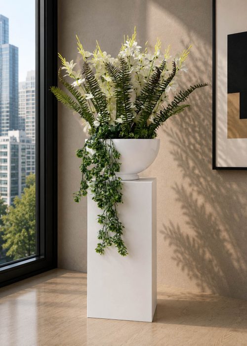 Ivory Blossom Arrangement (PL1077)