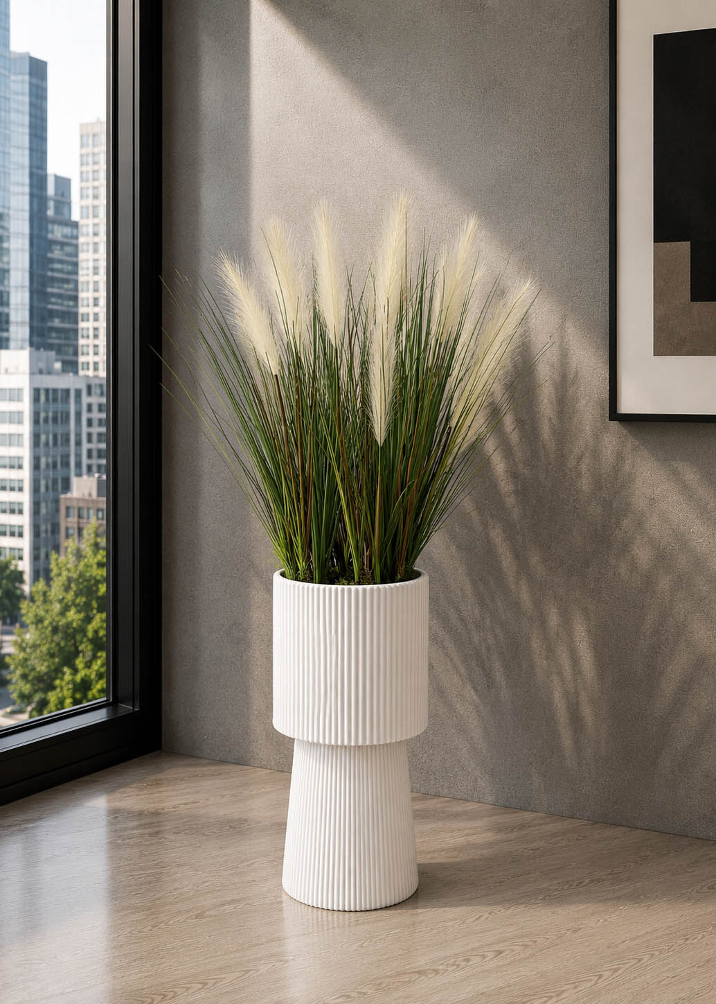 Ivory Pampas Grass (PL1087) - Image 2